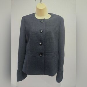 Tory Burch-Women's Dark Grey 8 Luxury  Jacket Office  Blazer